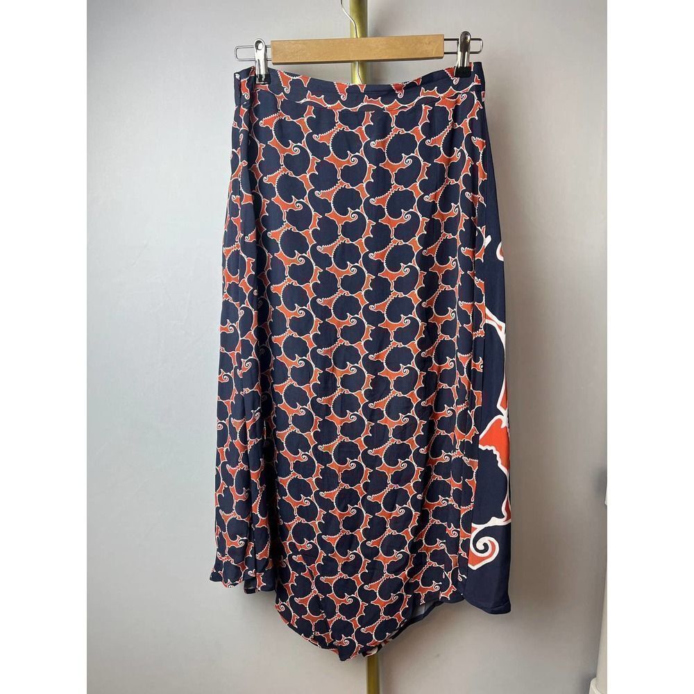 SOLD Anthropologie Dhruv Kapoor Swirled Abstract Midi Skirt Sz. S - Picture 5 of 10